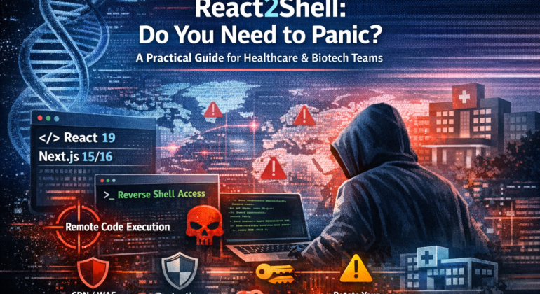 React2Shell: Do You Need to Panic? A Practical Guide for Healthcare & Biotech Teams